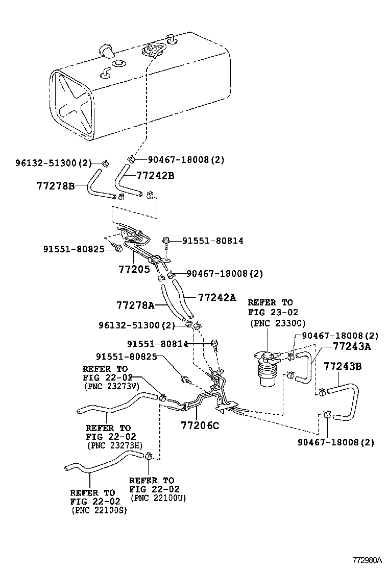  DYNA TOYOACE |  FUEL TANK TUBE