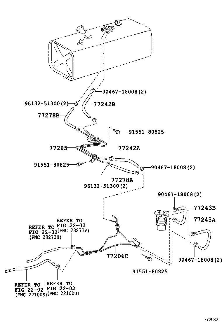  DYNA TOYOACE |  FUEL TANK TUBE