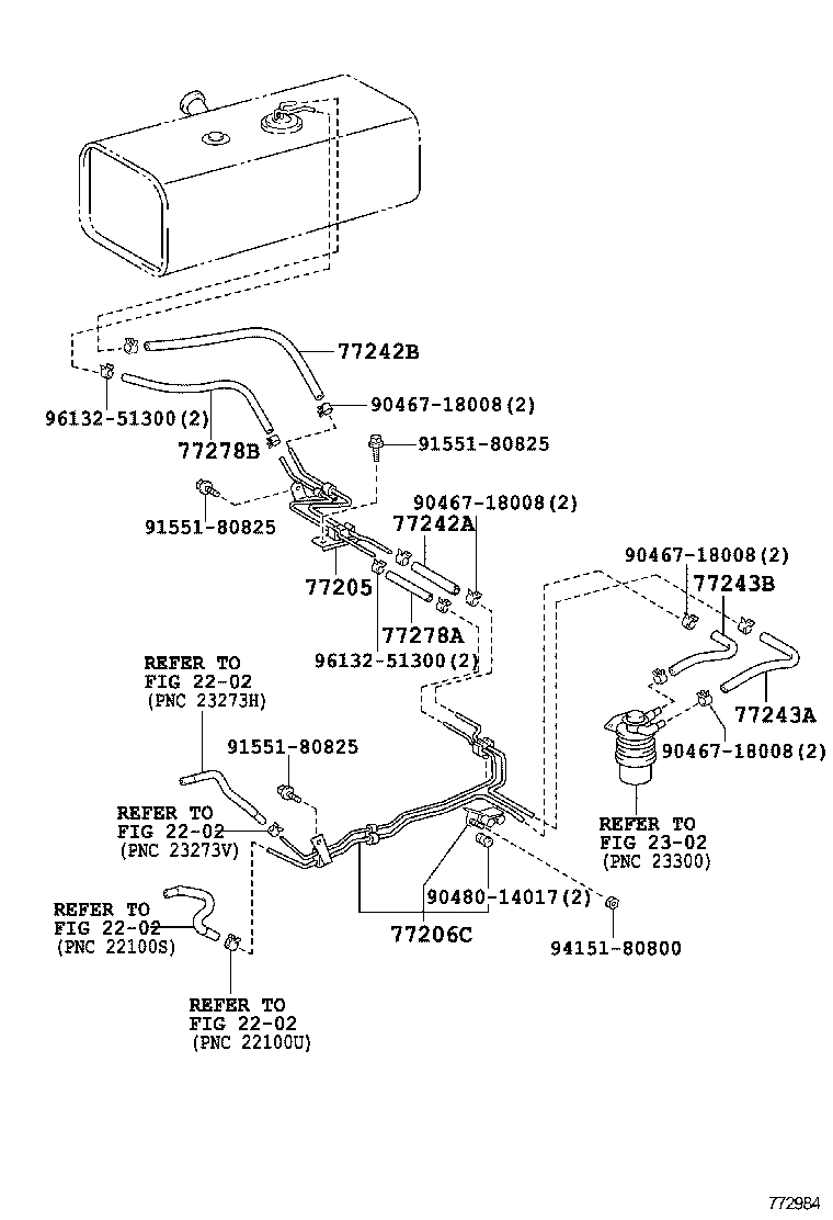  DYNA TOYOACE |  FUEL TANK TUBE