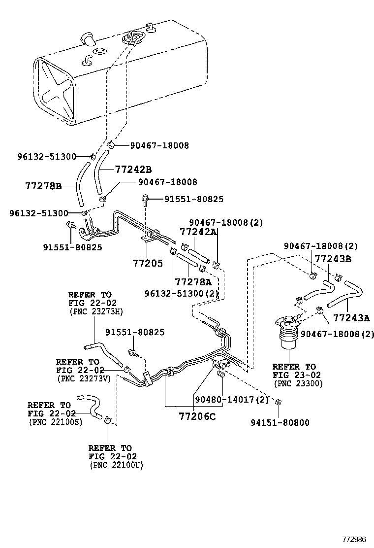  DYNA TOYOACE |  FUEL TANK TUBE