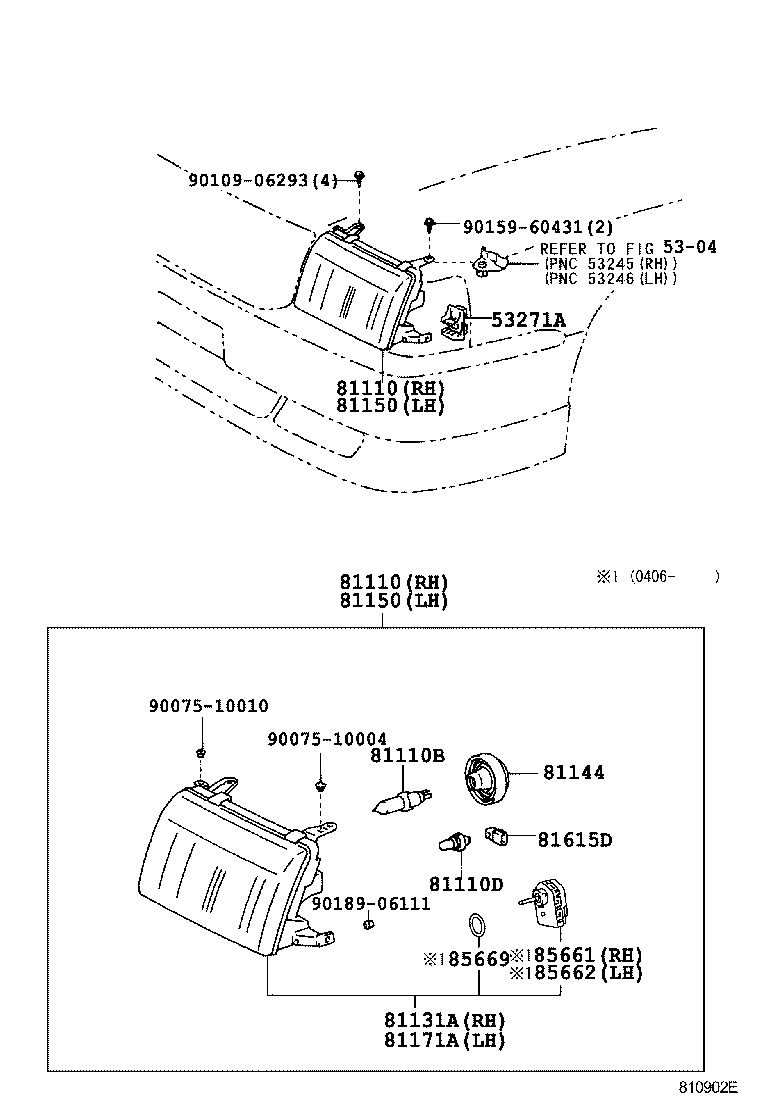  CROWN COMFORT SED |  HEADLAMP