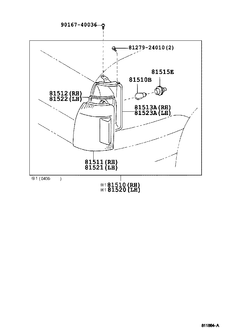  CROWN COMFORT SED |  FRONT TURN SIGNAL LAMP