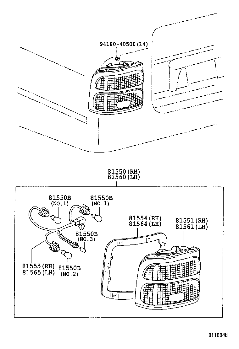  COASTER |  REAR COMBINATION LAMP