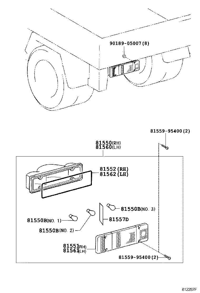  DYNA TOYOACE |  REAR COMBINATION LAMP