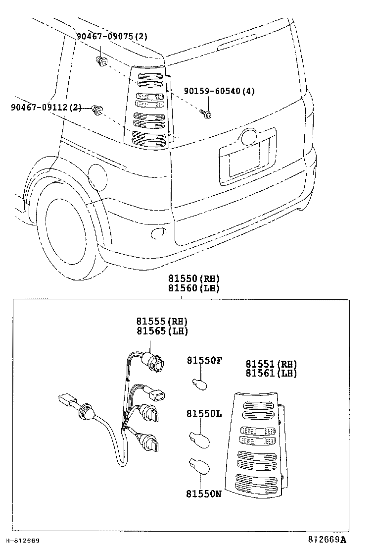  SIENTA |  REAR COMBINATION LAMP