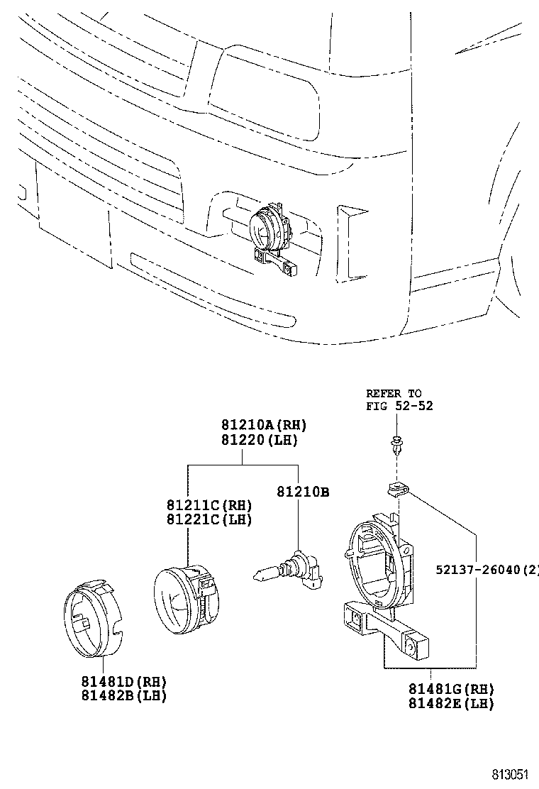  HIACE REGIUSACE |  FOG LAMP