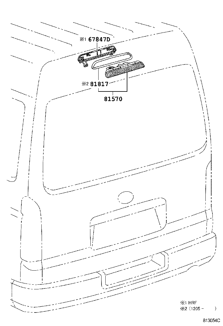  HIACE REGIUSACE |  CENTER STOP LAMP