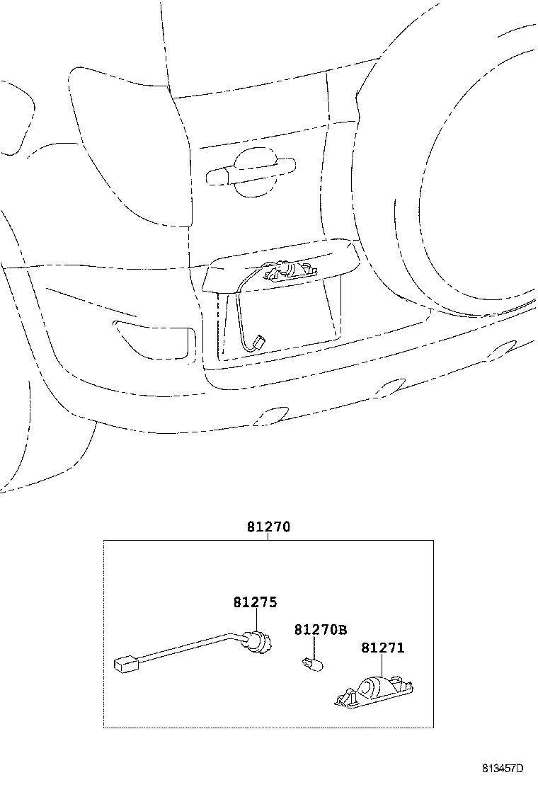  RAV4 VANGUARD |  REAR LICENSE PLATE LAMP