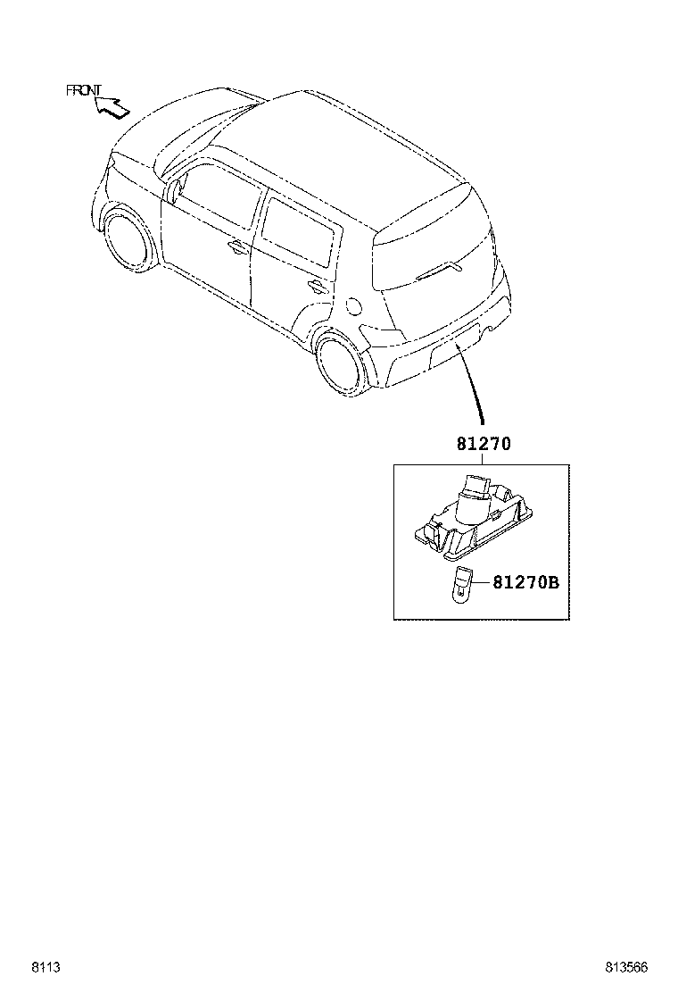  BB |  REAR LICENSE PLATE LAMP