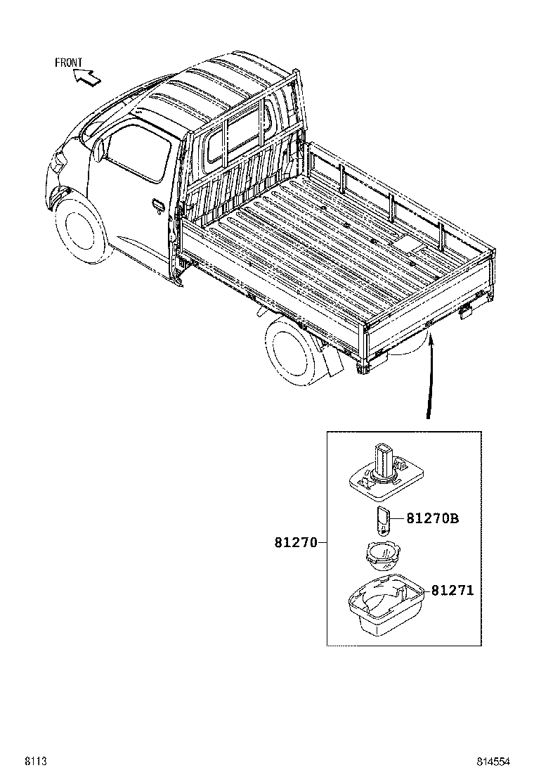  LITE TOWNACE |  REAR LICENSE PLATE LAMP