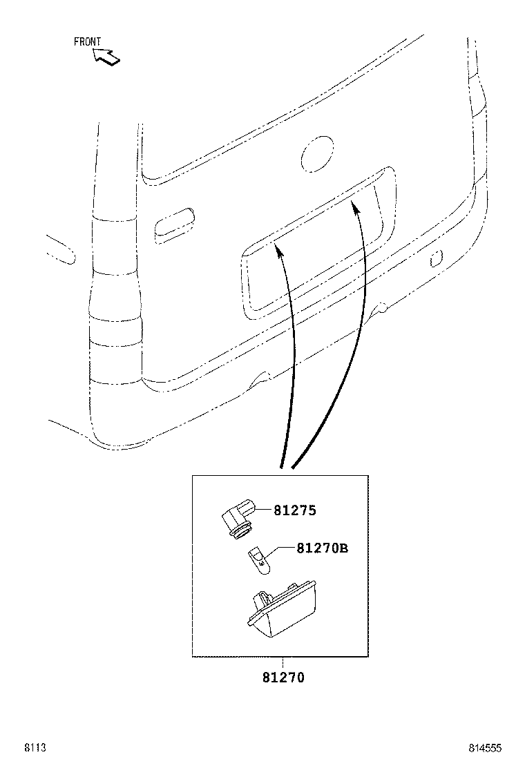  LITE TOWNACE |  REAR LICENSE PLATE LAMP