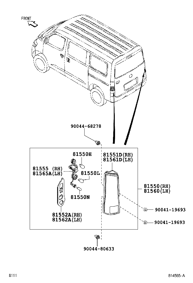  LITE TOWNACE |  REAR COMBINATION LAMP