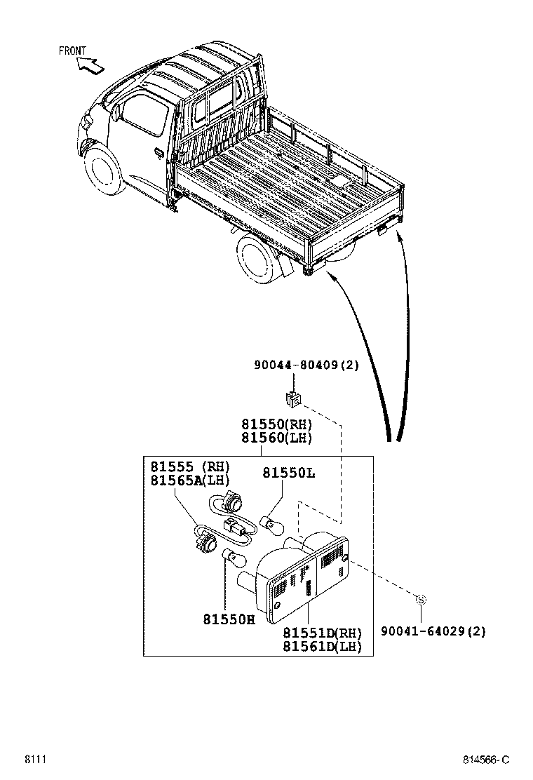  LITE TOWNACE |  REAR COMBINATION LAMP