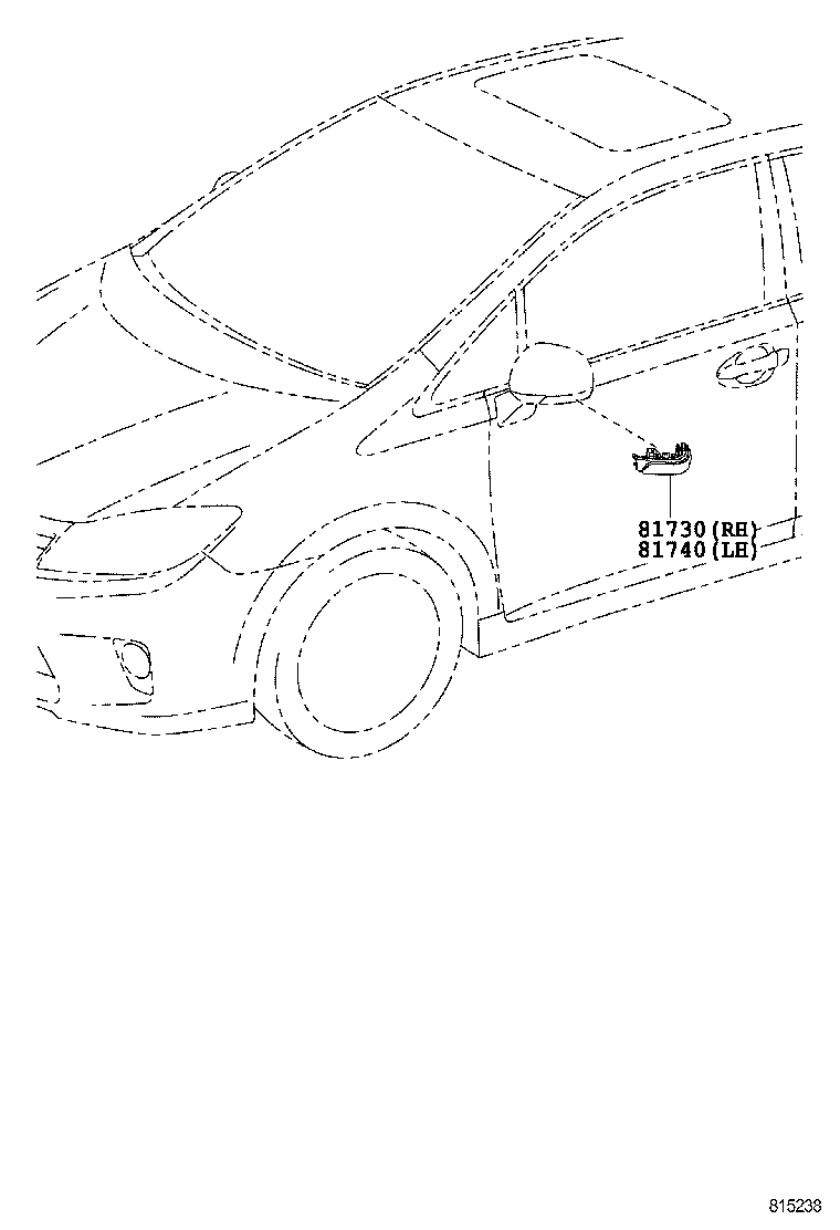  SAI |  SIDE TURN SIGNAL LAMP OUTER MIRROR LAMP