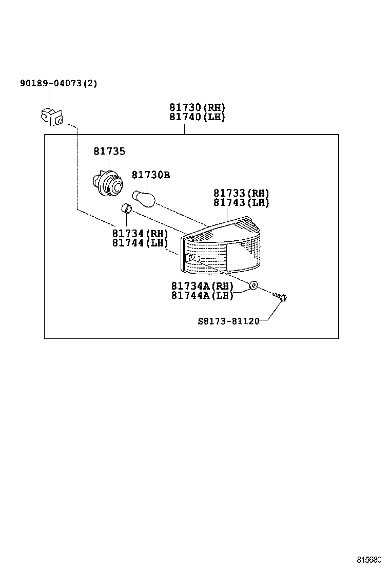  DYNA TOYOACE HV |  SIDE TURN SIGNAL LAMP OUTER MIRROR LAMP