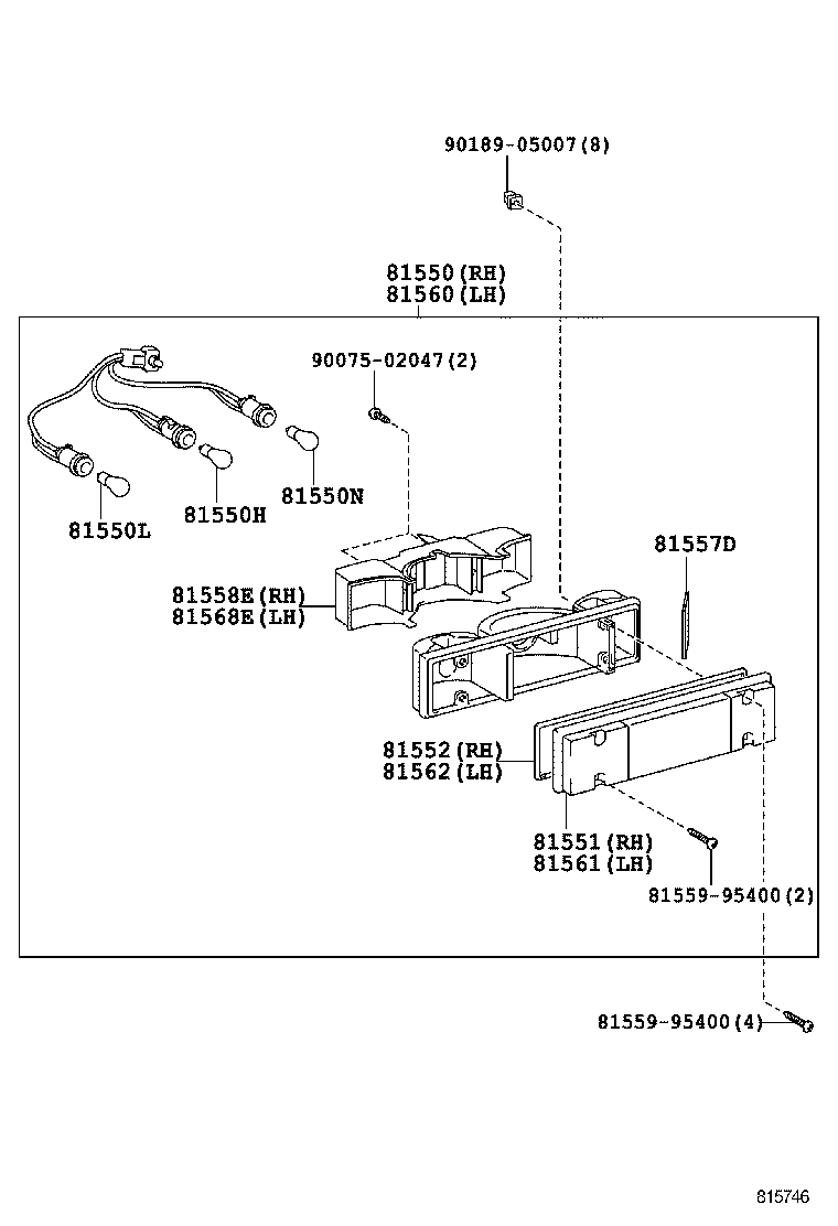  DYNA TOYOACE |  REAR COMBINATION LAMP