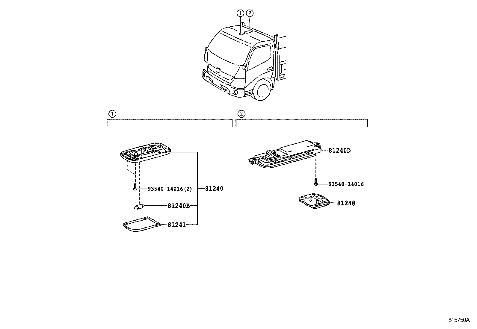  DYNA TOYOACE HV |  INTERIOR LAMP