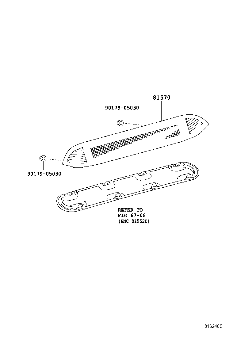  PORTE SPADE |  CENTER STOP LAMP