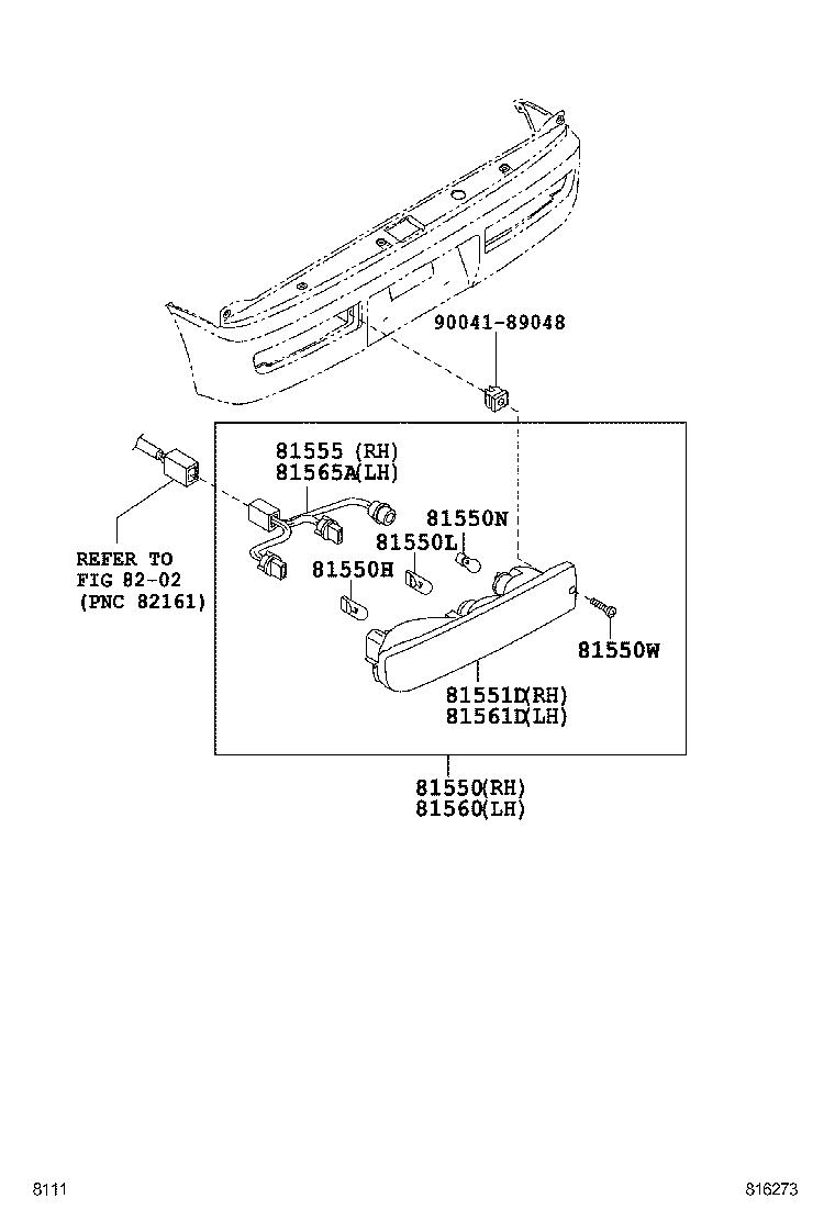  PIXIS VAN |  REAR COMBINATION LAMP
