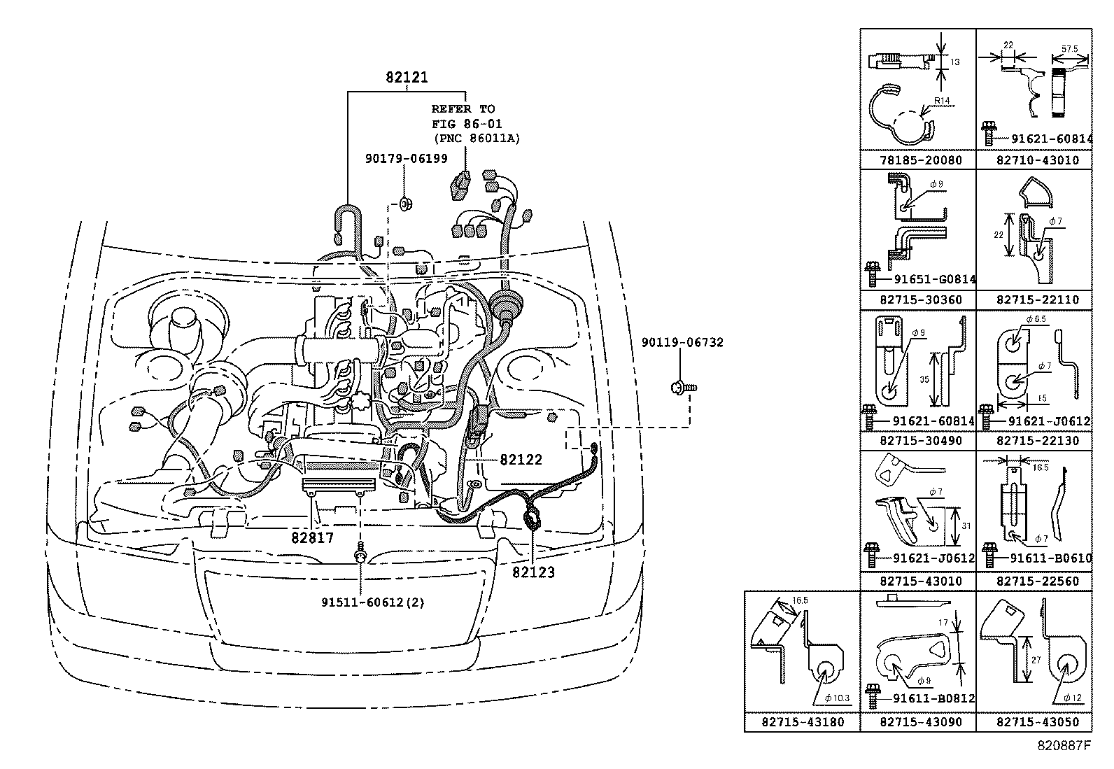  CROWN COMFORT SED |  WIRING CLAMP