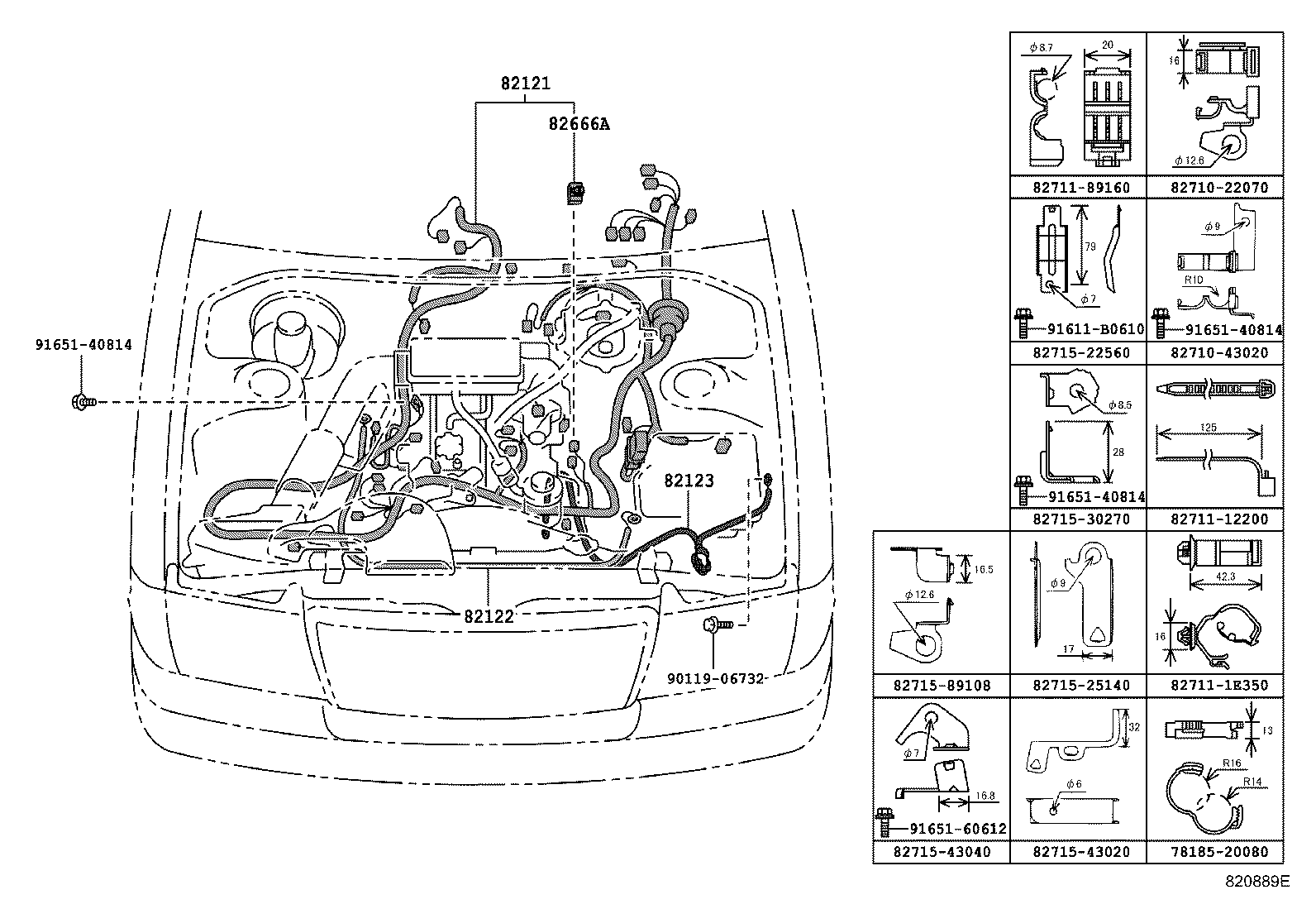  CROWN COMFORT SED |  WIRING CLAMP