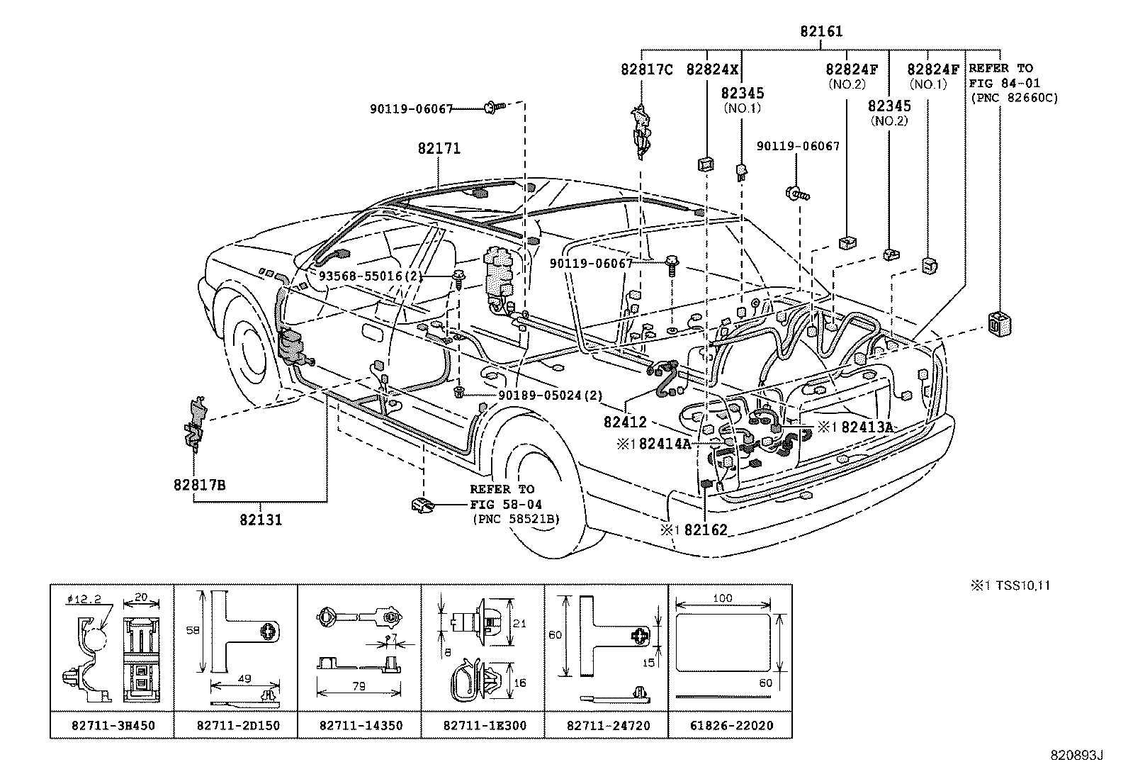  CROWN COMFORT SED |  WIRING CLAMP