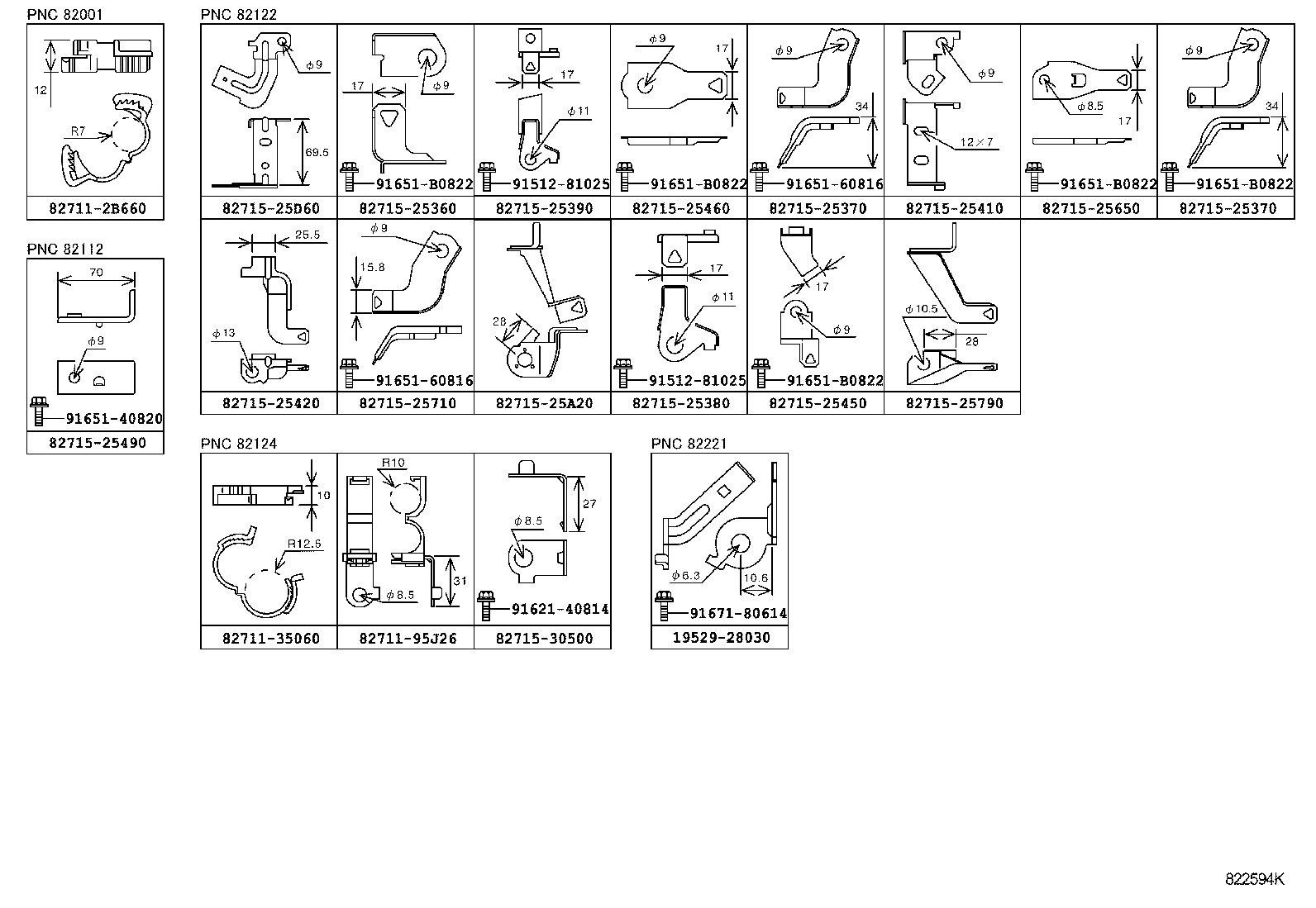  DYNA TOYOACE |  WIRING CLAMP