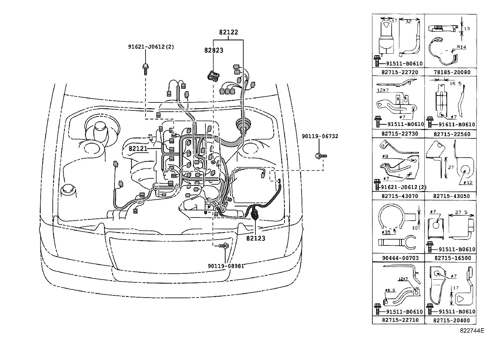  CROWN COMFORT SED |  WIRING CLAMP