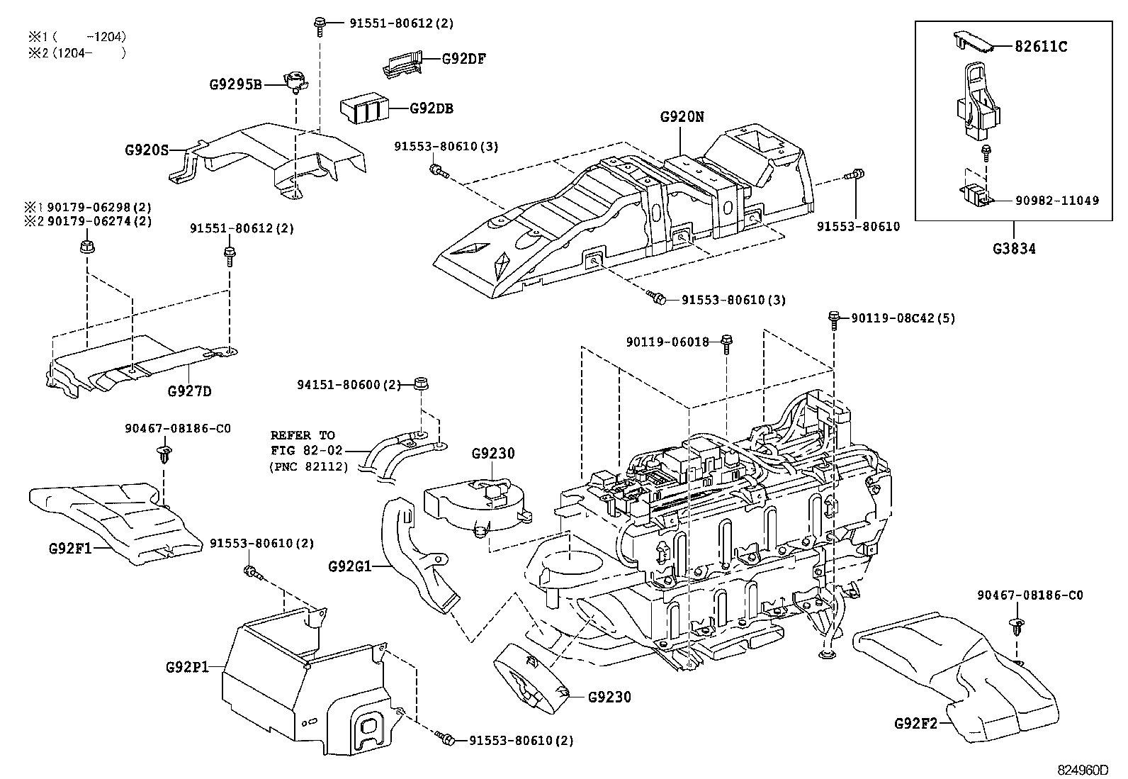  ESTIMA HYBRID |  BATTERY BATTERY CABLE