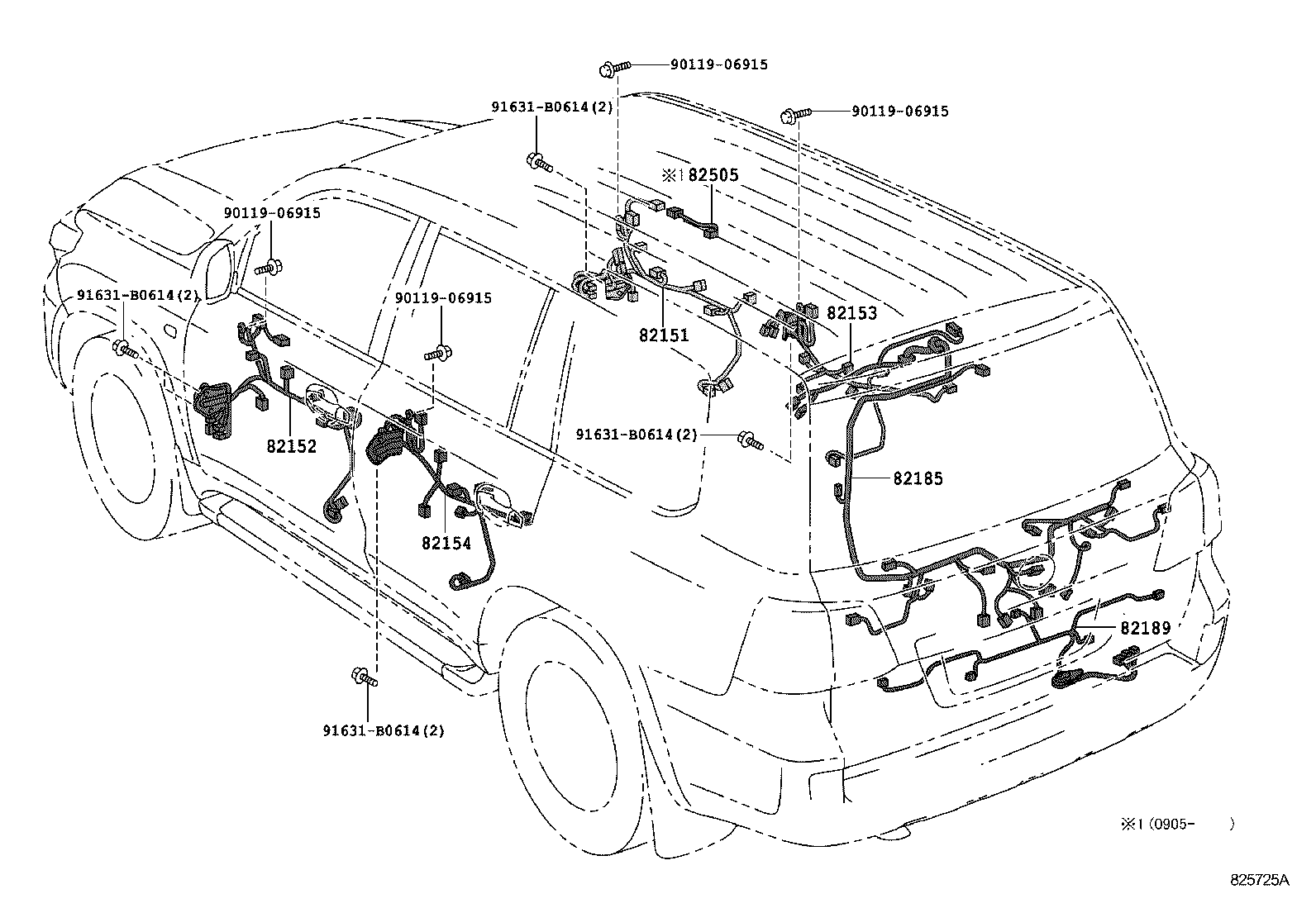  LAND CRUISER 200 202 |  WIRING CLAMP