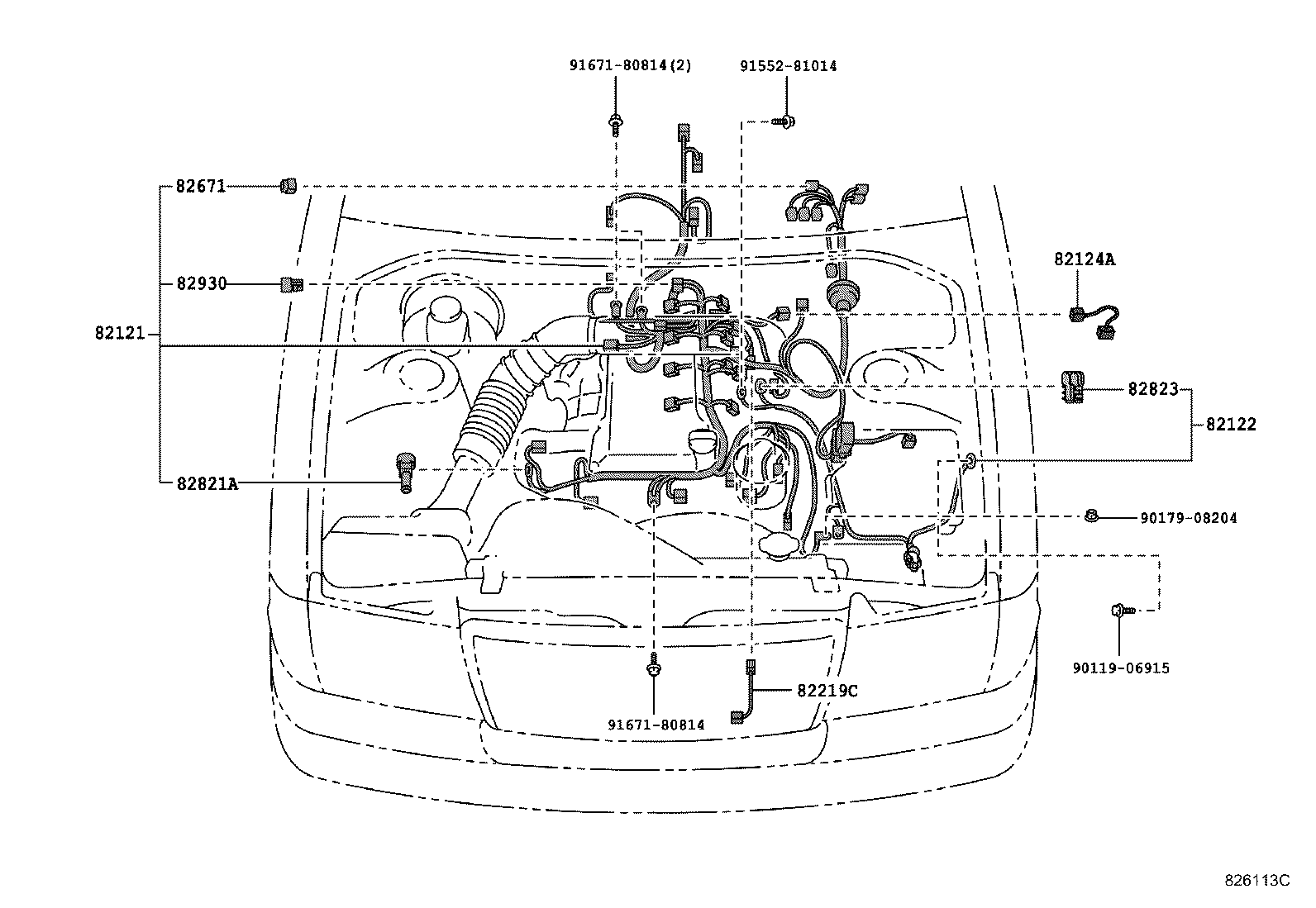  CROWN COMFORT SED |  WIRING CLAMP