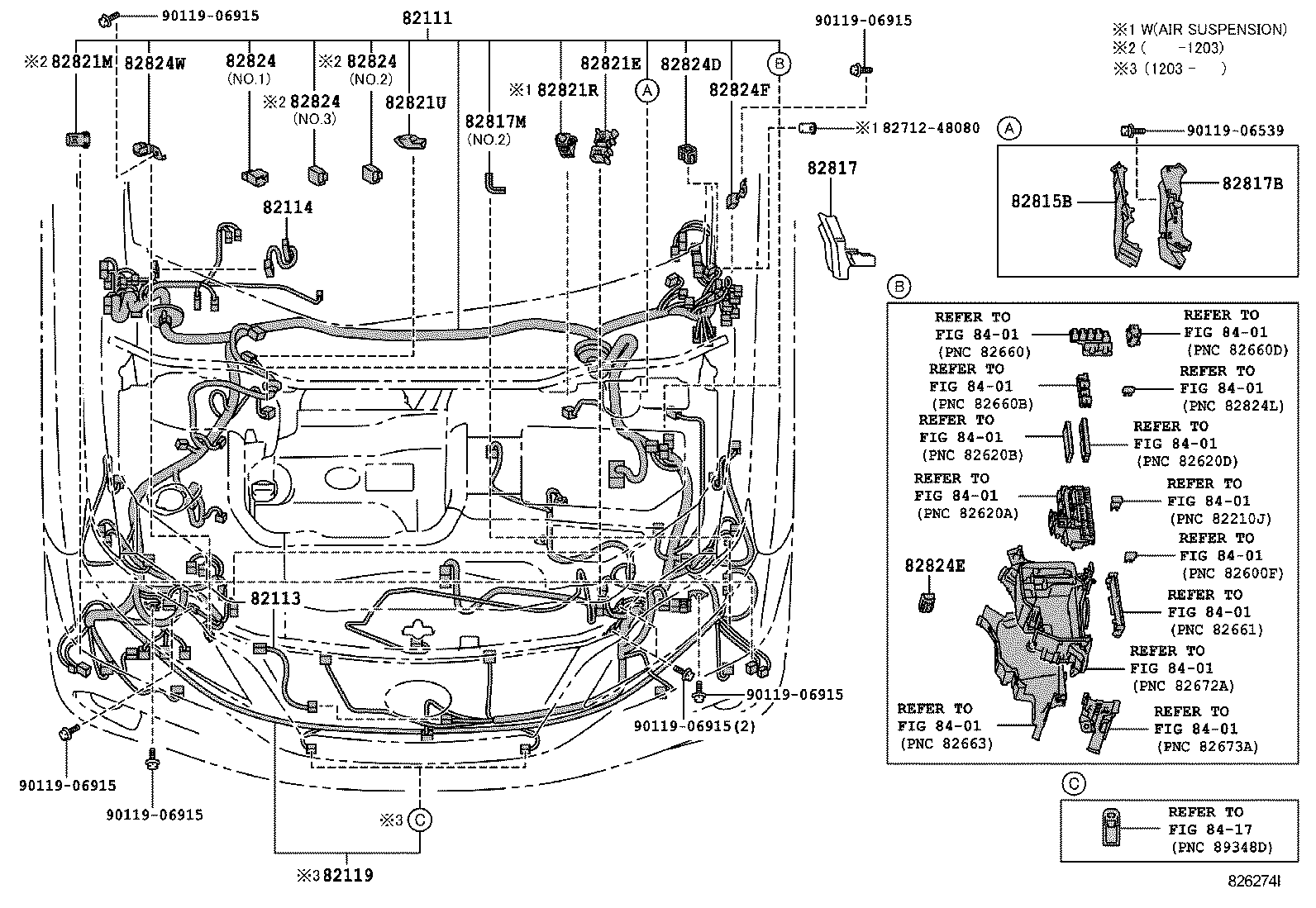  RX270 350 450H |  WIRING CLAMP