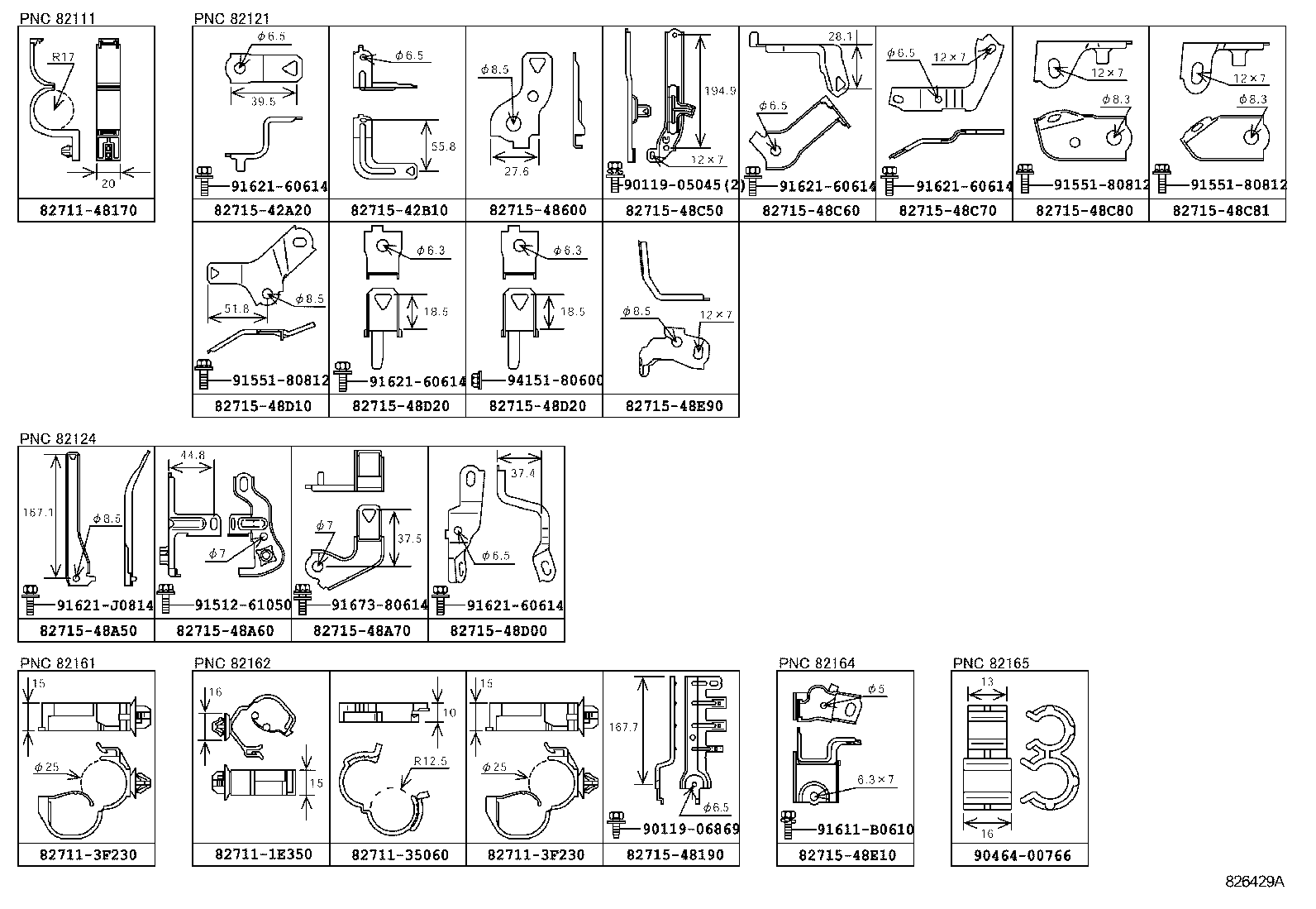  RX270 350 450H |  WIRING CLAMP