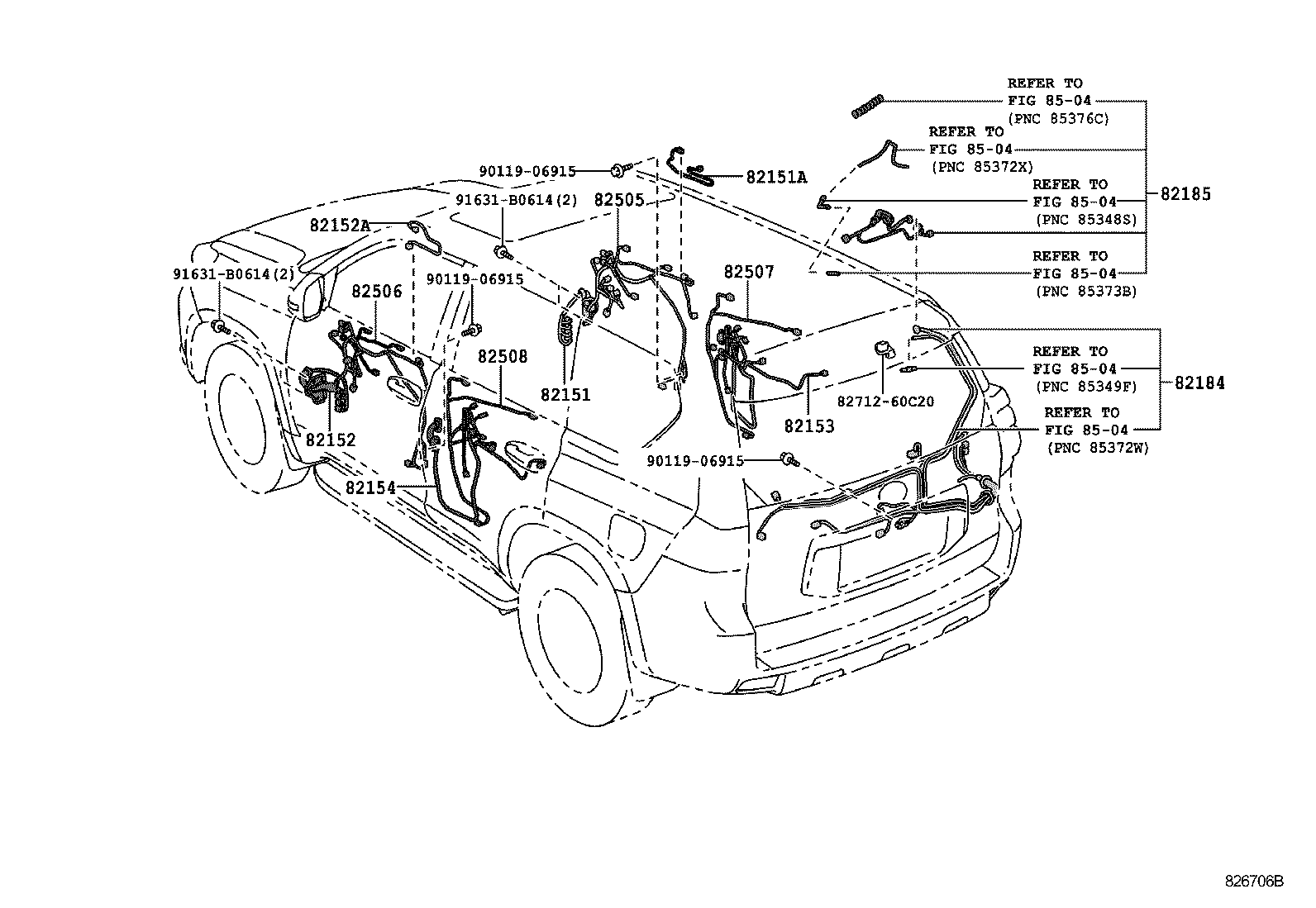  LAND CRUISER PRADO |  WIRING CLAMP