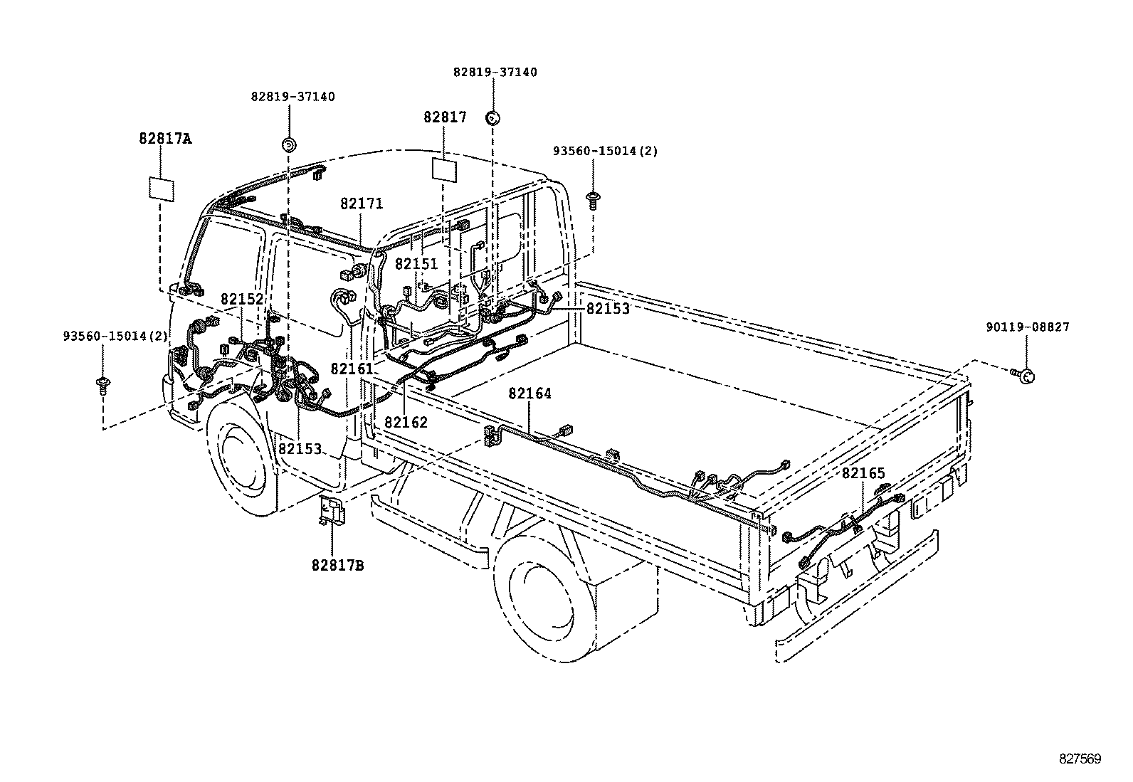  DYNA TOYOACE |  WIRING CLAMP