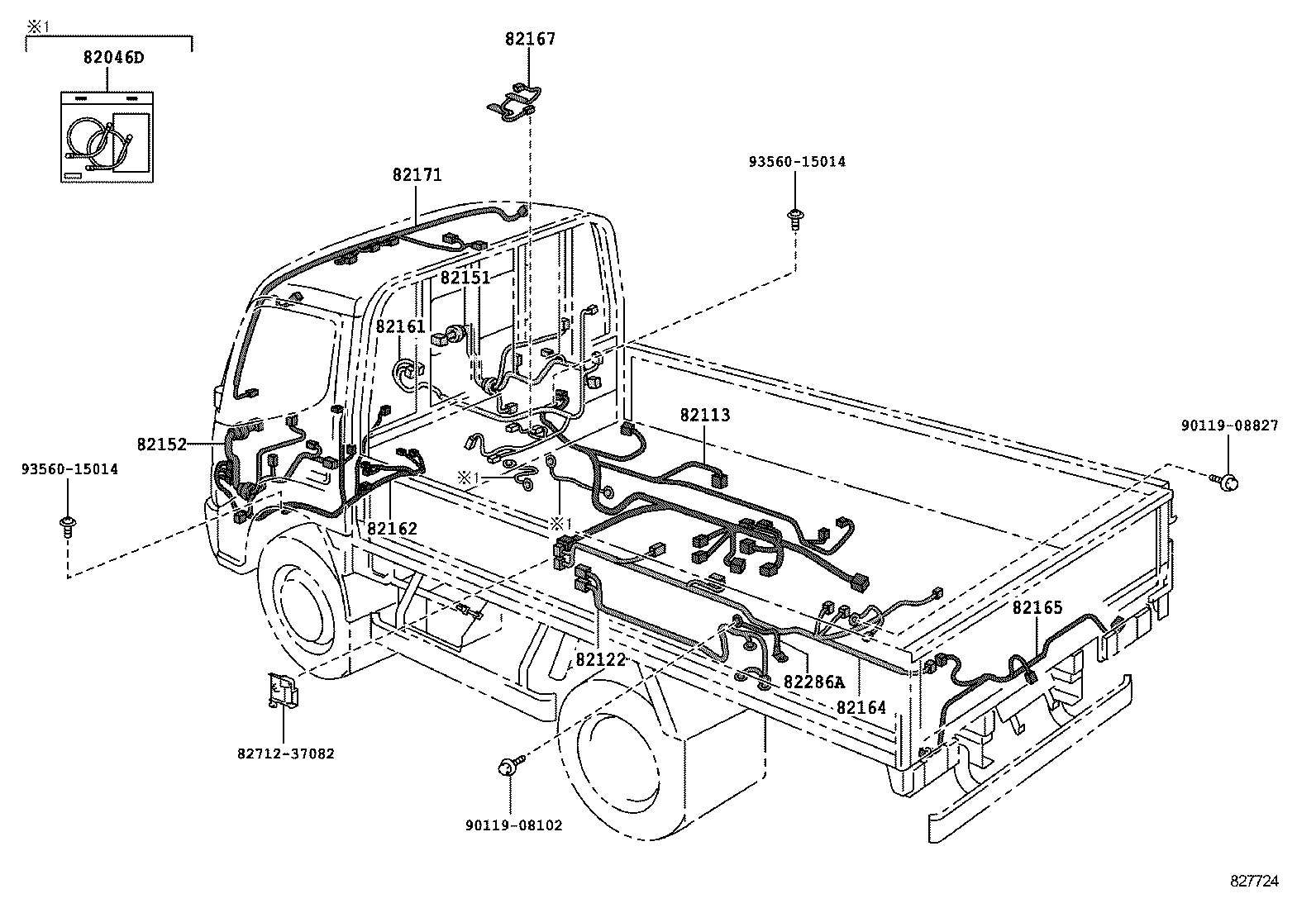  DYNA TOYOACE HV |  WIRING CLAMP
