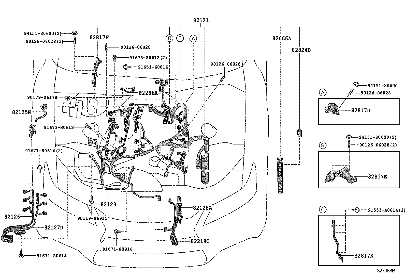  GS250 350 450H |  WIRING CLAMP