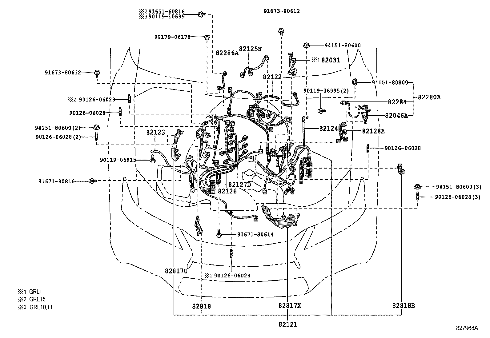  GS250 350 450H |  WIRING CLAMP