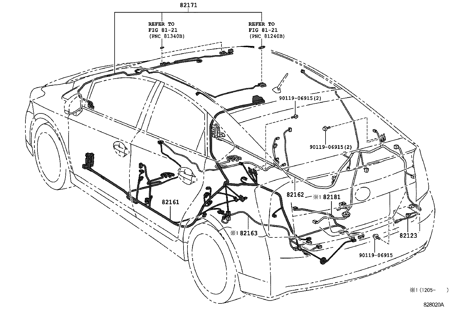  PRIUS PLUG IN HBD |  WIRING CLAMP