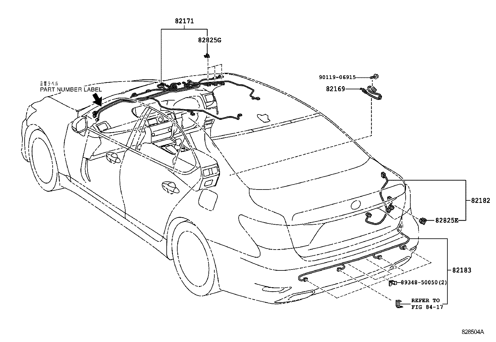  LS460 460L |  WIRING CLAMP
