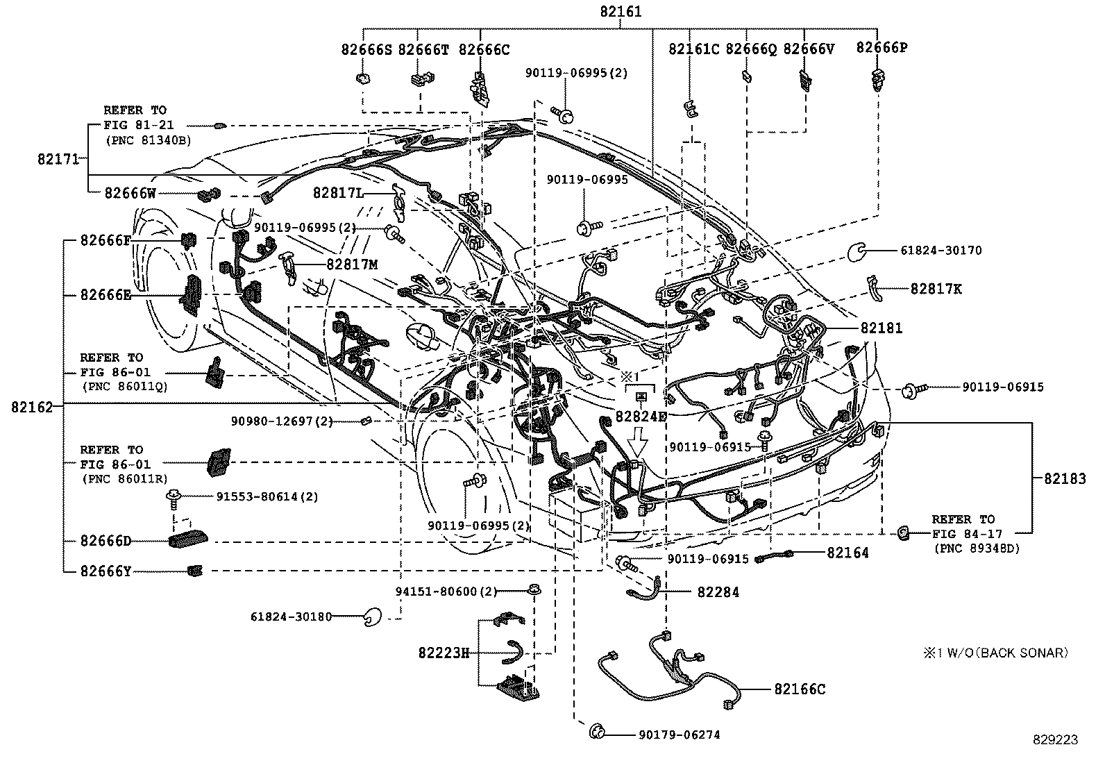  GS250 350 450H |  WIRING CLAMP