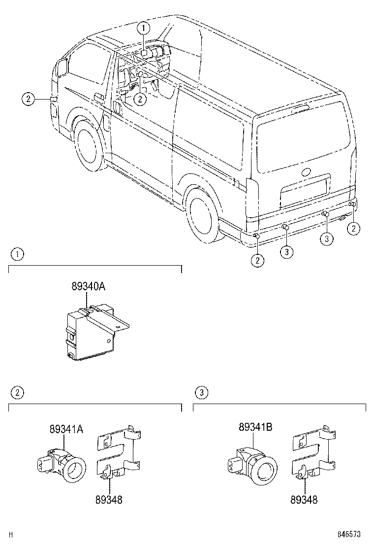  HIACE REGIUSACE |  CLEARANCE BACK SONAR