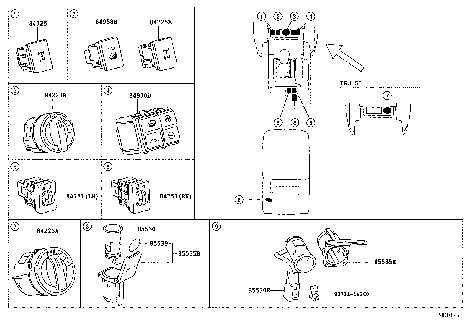  LAND CRUISER PRADO |  SWITCH RELAY COMPUTER