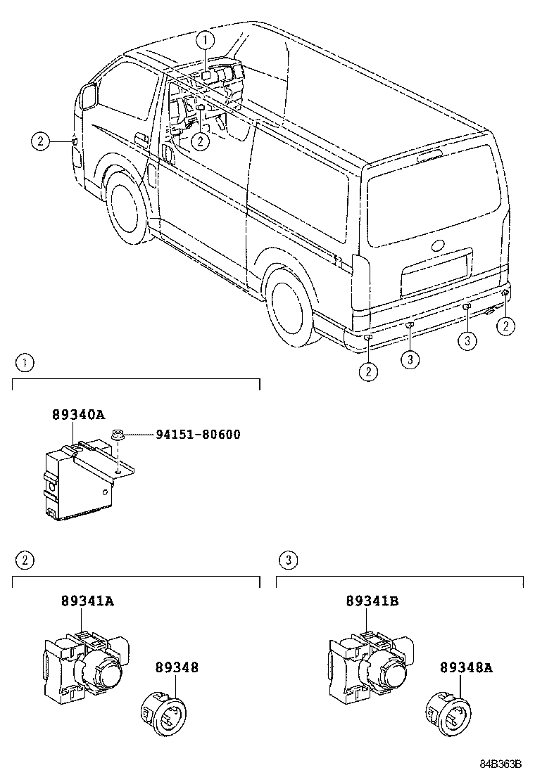  HIACE REGIUSACE |  CLEARANCE BACK SONAR