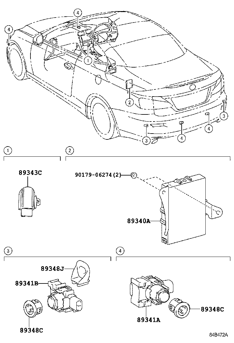  IS250C 350C |  CLEARANCE BACK SONAR