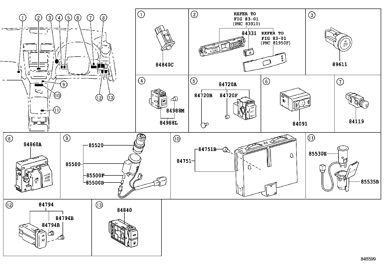  IS250C 350C |  SWITCH RELAY COMPUTER