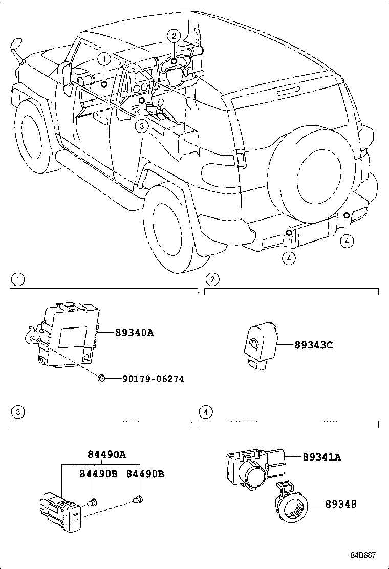  FJ CRUISER |  CLEARANCE BACK SONAR