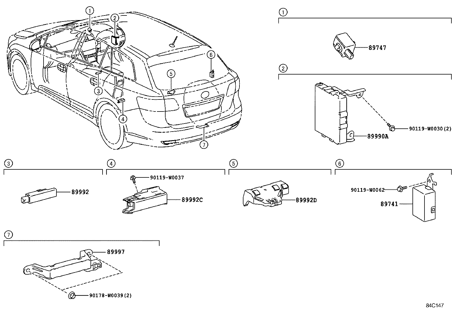  AVENSIS |  WIRELESS DOOR LOCK