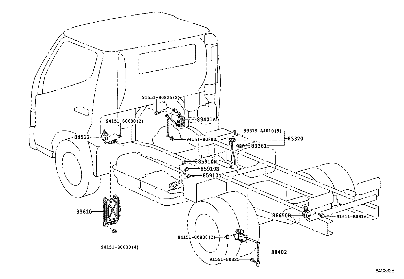  DYNA TOYOACE HV |  SWITCH RELAY COMPUTER