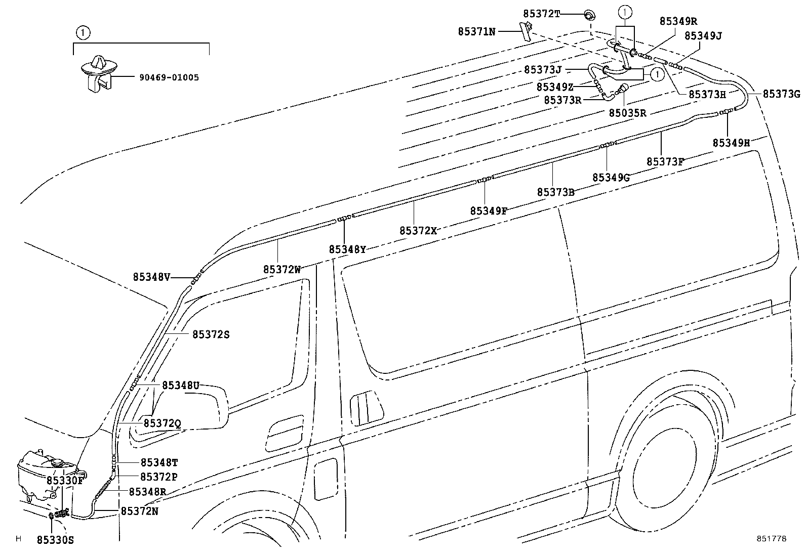 HIACE REGIUSACE |  REAR WASHER